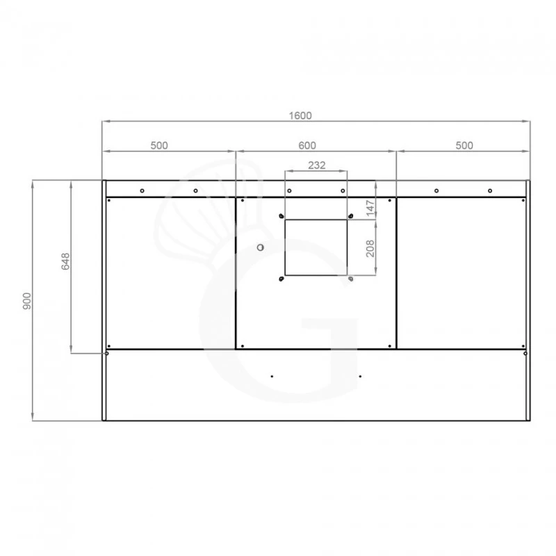 Cappa Snack A Parete Con Motore Full Optional L1600xP900xH450mm 5 Cappa Snack A Parete Con Motore Full Optional L1600xP900xH450mm - immagine 3