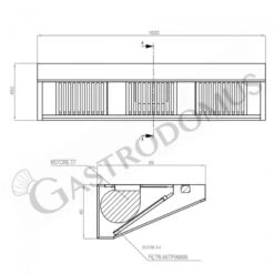 Cappa Snack A Parete Con Motore Full Optional L1800xP900xH450mm -Vendite GATRODOMUS cappa snack a parete con motore full optional l1800xp900xh450mm 3