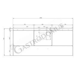 Cappa Snack A Parete Con Motore Full Optional L2000xP900xH450mm -Vendite GATRODOMUS cappa snack a parete con motore full optional l2000xp900xh450mm 3