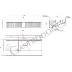 Cappa Snack A Parete Con Motore Full Optional L2000xP900xH450mm -Vendite GATRODOMUS cappa snack a parete con motore full optional l2000xp900xh450mm 5