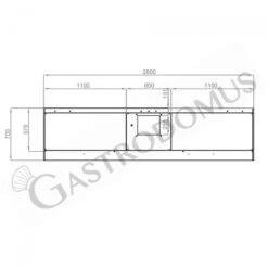 Cappa Snack A Parete Con Motore Full Optional L2800xP700xH450mm -Vendite GATRODOMUS cappa snack a parete con motore full optional l2800xp700xh450mm 2