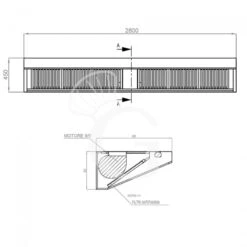 Cappa Snack A Parete Con Motore Full Optional L2800xP900xH450mm -Vendite GATRODOMUS cappa snack a parete con motore full optional l2800xp900xh450mm 3
