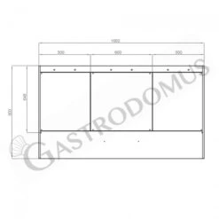 Cappa Snack A Parete Senza Motore L1600xP900xH450mm -Vendite GATRODOMUS cappa snack a parete senza motore l1600xp900xh450mm 2
