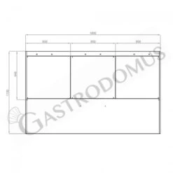 Cappa Snack A Parete Senza Motore L1800xP1100xH450mm -Vendite GATRODOMUS cappa snack a parete senza motore l1800xp1100xh450mm 2