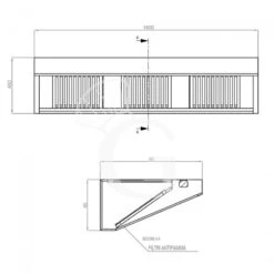 Cappa Snack A Parete Senza Motore L1800xP900xH450mm 9 Cappa Snack A Parete Senza Motore L1800xP900xH450mm -Vendite GATRODOMUS cappa snack a parete senza motore l1800xp900xh450mm 3