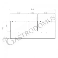 Cappa Snack A Parete Senza Motore L2800xP1100xH450mm -Vendite GATRODOMUS cappa snack a parete senza motore l2800xp1100xh450mm 2