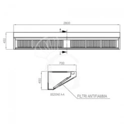 Cappa Snack A Parete Senza Motore L2800xP700xH450mm 9 Cappa Snack A Parete Senza Motore L2800xP700xH450mm -Vendite GATRODOMUS cappa snack a parete senza motore l2800xp700xh450mm 3