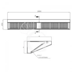 Cappa Snack A Parete Senza Motore L2800xP900xH450mm 9 Cappa Snack A Parete Senza Motore L2800xP900xH450mm -Vendite GATRODOMUS cappa snack a parete senza motore l2800xp900xh450mm 3