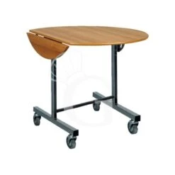 Carrello Breakfast Tondo Su Ruote - Diametro 800 Mm X H 800 Mm