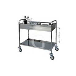 Carrello Di Servizio 1 Vasca In Acciaio Inox Da Sbarazzo L 1010 Mm X P 570 Mm X H 970 Mm -Vendite GATRODOMUS carrello di servizio 1 vasca in acciaio inox da sbarazzo una vasca l 1010 mm x p 570 mm x h 970 mm 2