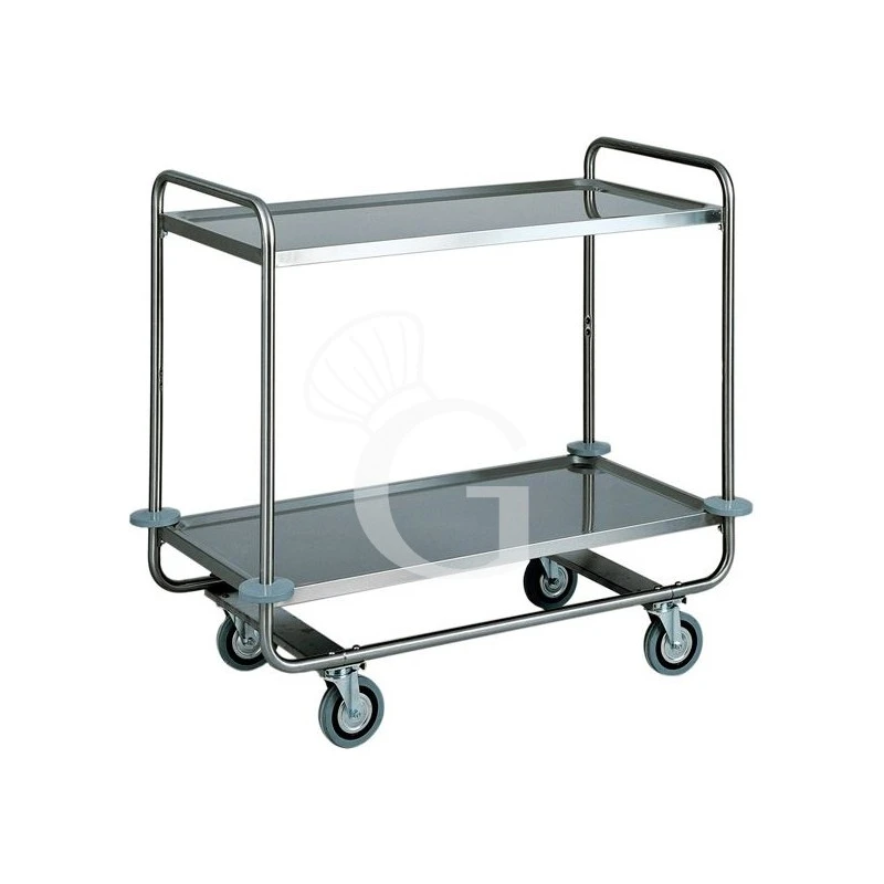 Carrello Di Servizio 2 Piani In Acciaio Inox L 1100 Mm X P 600 Mm X H 1000 Mm 4 Carrello Di Servizio 2 Piani In Acciaio Inox L 1100 Mm X P 600 Mm X H 1000 Mm - immagine 2