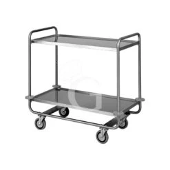 Carrello Di Servizio 2 Piani In Acciaio Inox L 1100 Mm X P 600 Mm X H 1000 Mm