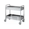 Carrello Di Servizio 2 Vasche In Acciaio Inox Da Sbarazzo L 1010 Mm X P 570 Mm X H 970 Mm -Vendite GATRODOMUS carrello di servizio 2 vasche in acciaio inox da sbarazzo l 1010 mm x p 570 mm x h 970 mm