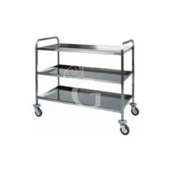Carrello Di Servizio 3 Piani Con Struttura In Acciaio Inox L 1110 Mm X P 570 Mm X H 960 Mm