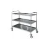 Carrello Di Servizio 3 Piani Con Struttura Tubolare In Acciaio Inox L 1280 Mm X P 700 Mm X H 1040 Mm
