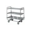 Carrello Di Servizio 3 Piani In Acciaio Inox L 1100 Mm X P 600 Mm X H 1000 Mm -Vendite GATRODOMUS carrello di servizio 3 piani in acciaio inox l 1100 mm x p 600 mm x h 1000 mm