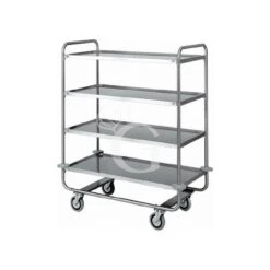 Carrello Di Servizio 4 Piani In Acciaio Inox L 1100 Mm X P 600 Mm X H 1300 Mm