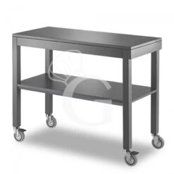 Carrello Di Servizio In Legno Laccato Estraibile Senza Cupola - L 1000 Mm X P 560 Mm X H 840 Mm