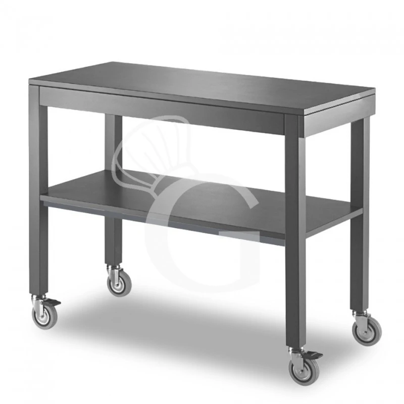 Carrello Di Servizio In Legno Laccato Estraibile Senza Cupola - L 1000 Mm X P 560 Mm X H 840 Mm 3 Carrello Di Servizio In Legno Laccato Estraibile Senza Cupola - L 1000 Mm X P 560 Mm X H 840 Mm