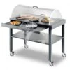 Carrello In Legno Laccato 2 Piani Con Cupola Semicilindrica - L 1000 Mm X P 560 Mm X H 1100 Mm -Vendite GATRODOMUS carrello di servizio 6854