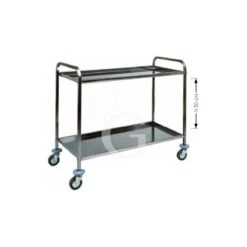 Carrello Di Servizio Con Struttura In Acciaio Inox Due Piani L 910 Mm X P 570 Mm X H 960 Mm 7 Carrello Di Servizio Con Struttura In Acciaio Inox Due Piani L 910 Mm X P 570 Mm X H 960 Mm -Vendite GATRODOMUS carrello di servizio con struttura in acciaio inox due piani l 910 mm x p 570 mm x h 960 mm 2