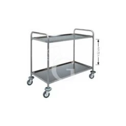 Carrello Di Servizio Con Struttura Tubolare In Acciaio Inox L 1000 Mm X P 700 Mm X H 940 Mm -Vendite GATRODOMUS carrello di servizio con struttura tubolare in acciaio inox l 1000 mm x p 700 mm x h 940 mm 2