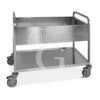 Carrello Di Servizio Da Sbarazzo Porta Bacinelle 3xGN 1/1 In Acciaio Inox L 1170 Mm X P 630 Mm X H 940 Mm