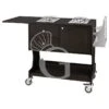 Carrello Di Servizio Flambè Con 2 Piastre A 1 Fuoco Separate Color Carbon, L 1450 Mm X P 580 Mm X H 910 Mm -Vendite GATRODOMUS carrello di servizio flambe con 2 piastre a 1 fuoco separate color carbon l 1450 mm x p 580 mm x h 910 mm