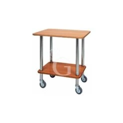 Carrello Di Servizio Gueridon In Acciaio Inox, L 700 Mm X P 500 Mm X H 780 Mm