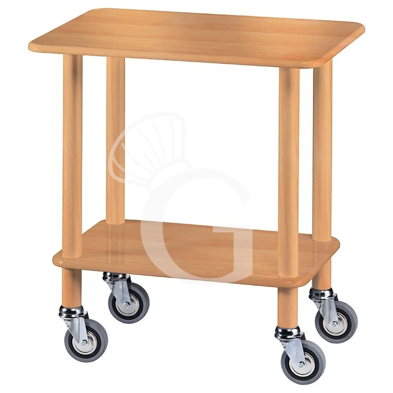 Carrello Di Servizio Gueridon In Legno Massello Color Noce, L 700 Mm X P 500 Mm X H 780 Mm 3 Carrello Di Servizio Gueridon In Legno Massello Color Noce, L 700 Mm X P 500 Mm X H 780 Mm