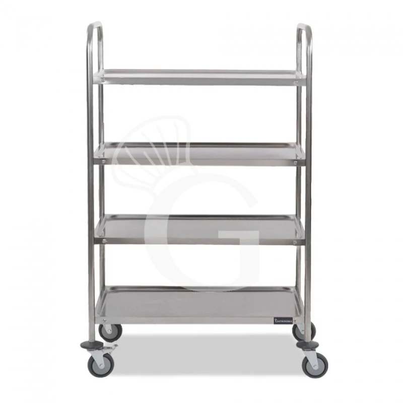 Carrello Di Servizio In Acciaio Inox Con 4 Piani L 1000 Mm X P 500 Mm X H 1500 Mm 7 Carrello Di Servizio In Acciaio Inox Con 4 Piani L 1000 Mm X P 500 Mm X H 1500 Mm - immagine 5