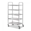Carrello Di Servizio In Acciaio Inox Con 5 Piani L 1000 Mm X P 600 Mm X H 1500 Mm -Vendite GATRODOMUS carrello di servizio in acciaio inox con 5 piani l 800 mm x p 500 mm x h 1500 mm