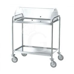 Carrello Di Servizio In Acciaio Inox Con Cupola L 900 Mm X P 600 Mm X H 1090 Mm