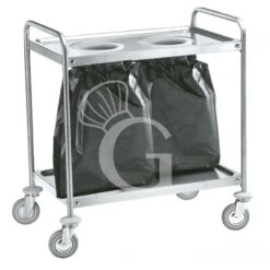 Carrello Di Servizio In Acciaio Inox Con Due Fori L 1100 Mm X P 600 Mm X H 940 Mm -Vendite GATRODOMUS carrello di servizio in acciaio inox con due fori l 1100 mm x p 600 mm x h 940 mm 1