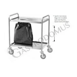 Carrello Di Servizio In Acciaio Inox Con Fori L 900 Mm X P 600 Mm X H 940 Mm -Vendite GATRODOMUS carrello di servizio in acciaio inox con fori l 900 mm x p 600 mm x h 940 mm 2