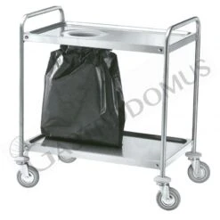 Carrello Di Servizio In Acciaio Inox Con Fori L 900 Mm X P 600 Mm X H 940 Mm