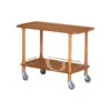 Carrello Di Servizio In Legno Con 2 Ripiani, L 1100mm X P 400 Mm X H 820 Mm 1 Carrello Di Servizio In Legno Con 2 Ripiani, L 1100mm X P 400 Mm X H 820 Mm -Vendite GATRODOMUS carrello di servizio in legno