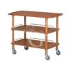 Carrello Di Servizio In Legno Con 3 Ripiani L 1100 Mm X P 400 Mm X H 890 Mm 1 Carrello Di Servizio In Legno Con 3 Ripiani L 1100 Mm X P 400 Mm X H 890 Mm -Vendite GATRODOMUS carrello di servizio in legno 3 piani