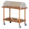 Carrello Di Servizio In Legno Con Cupola E 2 Ripiani L 1100 Mm X P 550 Mm X H 1070 Mm 1 Carrello Di Servizio In Legno Con Cupola E 2 Ripiani L 1100 Mm X P 550 Mm X H 1070 Mm -Vendite GATRODOMUS carrello di servizio in legno con cupola