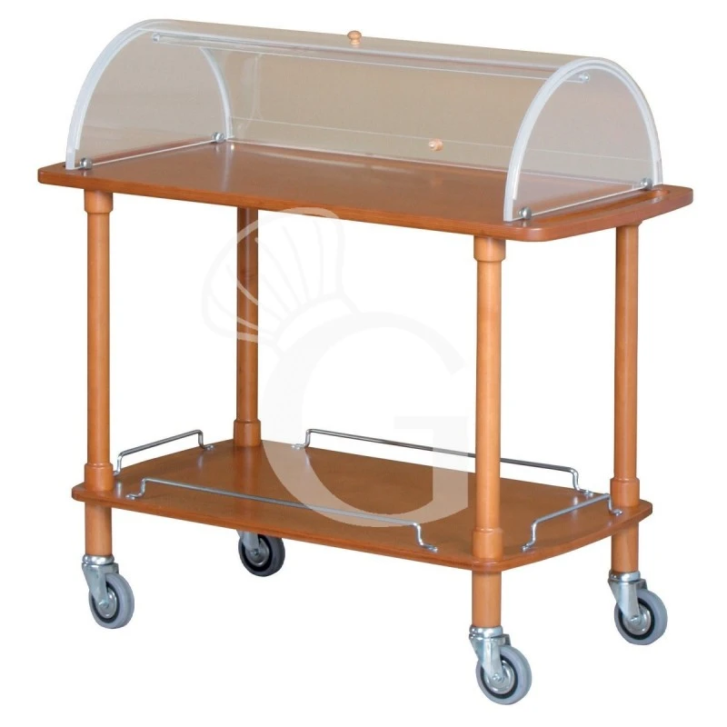 Carrello Di Servizio In Legno Con Cupola E 2 Ripiani L 1100 Mm X P 550 Mm X H 1070 Mm 3 Carrello Di Servizio In Legno Con Cupola E 2 Ripiani L 1100 Mm X P 550 Mm X H 1070 Mm