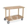 Carrello Di Servizio In Legno Massello Con 2 Piani - L 1100 Mm X P 560 Mm X H 810 Mm 1 Carrello Di Servizio In Legno Massello Con 2 Piani - L 1100 Mm X P 560 Mm X H 810 Mm -Vendite GATRODOMUS carrello di servizio in legno massello con 2 piani l 1100 mm x p 560 mm x h 810 mm