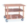 Carrello Di Servizio In Legno Massello Con 3 Piani - L 1100 Mm X P 560 Mm X H 870 Mm -Vendite GATRODOMUS carrello di servizio in legno massello con 3 piani l 1100 mm x p 560 mm x h 870 mm