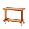 Carrello Di Servizio In Legno Massello, Piani In Multistrato Di Betulla, L 1150 Mm X P 550 Mm X H 820 Mm