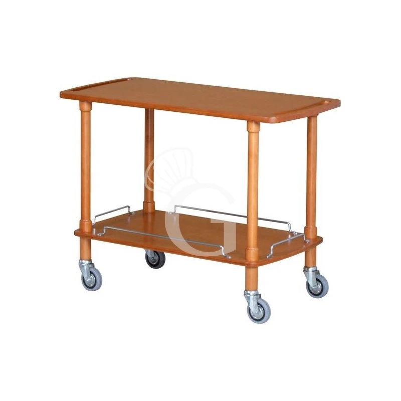 Carrello Di Servizio In Legno Con 2 Ripiani, L 1100mm X P 400 Mm X H 820 Mm 3 Carrello Di Servizio In Legno Con 2 Ripiani, L 1100mm X P 400 Mm X H 820 Mm