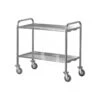 Carrello Di Servizio Inox 2 Piani Per Trasporto Pesante L 920 Mm X P 670 Mm X H 980 Mm 1 Carrello Di Servizio Inox 2 Piani Per Trasporto Pesante L 920 Mm X P 670 Mm X H 980 Mm -Vendite GATRODOMUS carrello di servizio inox 2 piani per trasporto pesante l 920 mm x p 670 mm x h 980 mm