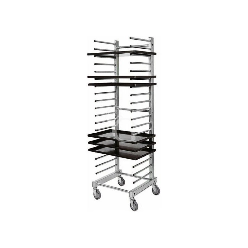 Carrello Inox Portateglie Per 20 Teglie 600 X 400 Mm - L 510 Mm X P 470 Mm X H 1770 Mm 3 Carrello Inox Portateglie Per 20 Teglie 600 X 400 Mm - L 510 Mm X P 470 Mm X H 1770 Mm
