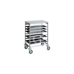 Carrello Inox Portateglie Per 8 Teglie 600 X 400 Mm - L 520 Mm X P 720 Mm X H 940 Mm 6 Carrello Inox Portateglie Per 8 Teglie 600 X 400 Mm - L 520 Mm X P 720 Mm X H 940 Mm -Vendite GATRODOMUS carrello inox portateglie per 8 teglie 600 x 400 mm l 520 mm x p 720 mm x h 940 mm 1