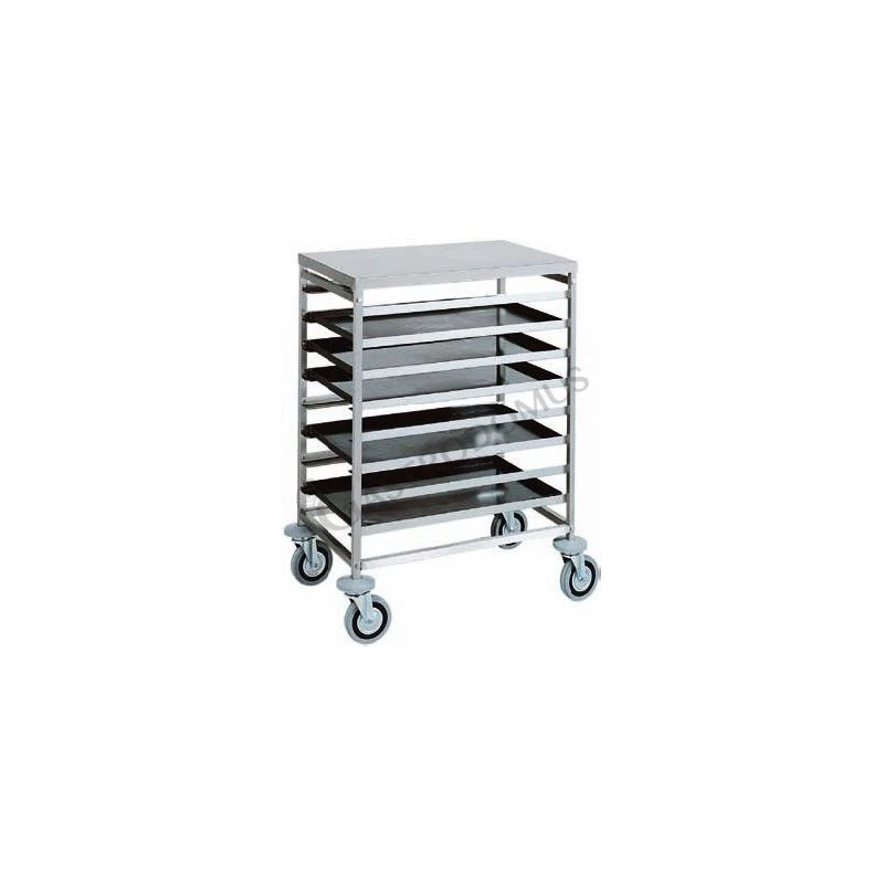 Carrello Inox Portateglie Per 8 Teglie 800 X 600 Mm O 16 Teglie 400 X 600 Mm 4 Carrello Inox Portateglie Per 8 Teglie 800 X 600 Mm O 16 Teglie 400 X 600 Mm - immagine 2