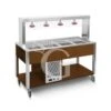 Carrello Per Buffet Caldo Con Parafiato Fisso Temperatura +30°C/+90°C - Wengé -Vendite GATRODOMUS carrello per buffet caldo con parafiato fisso temperatura 30c90c wenge