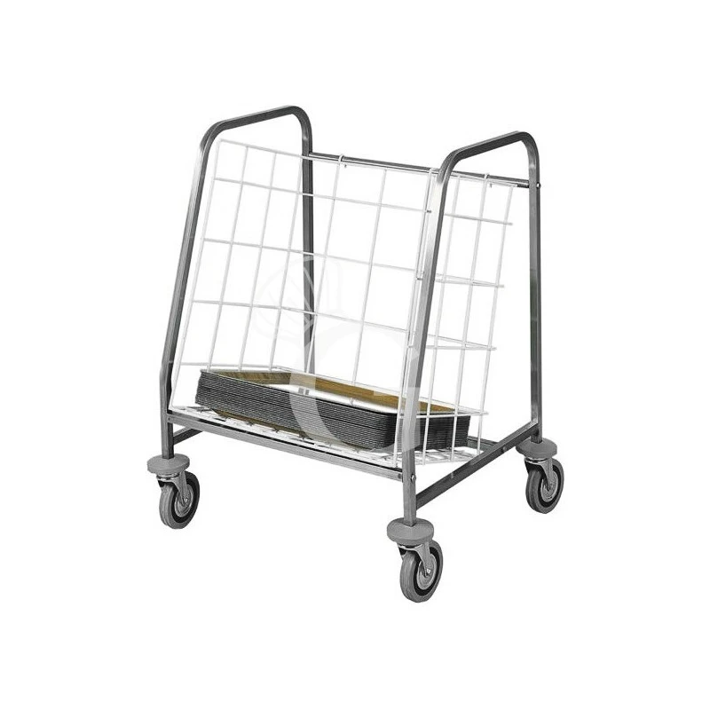 Carrello Per Ritiro, Distribuzione E Stoccaggio Vassoi Portata 130 Vassoi L 750 Mm X P 650 Mm X H 920 Mm 3 Carrello Per Ritiro, Distribuzione E Stoccaggio Vassoi Portata 130 Vassoi L 750 Mm X P 650 Mm X H 920 Mm